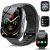 Reloj Inteligente Hombre Mujer con Llamadas Bluetooth, 1.95″ New Smartwatch Hombre con Pulsómetro/Monitor de Sueño/Podómetro, 110+ Modos Deportivos Smart Watch, IP68 Pulsera Actividad para Android iOS